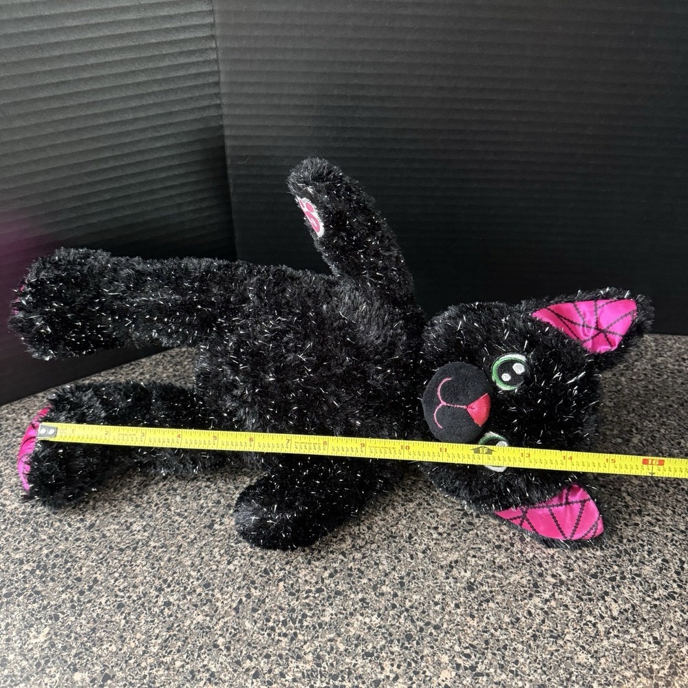 Build-A-Bear Kitty Night Magic Black Sparkle Cat Pink Plush Toy 2018‎ 16 Inch - Picture 7 of 9